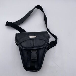 Vanguard Marco 13 Camera Bag Case SLR black Leather Shoulder Strap VGC SEE PICS